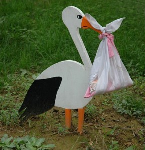 cigogne apporte bebe