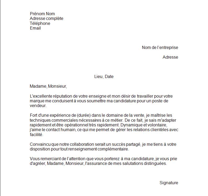 exemple lettre de motivation interim