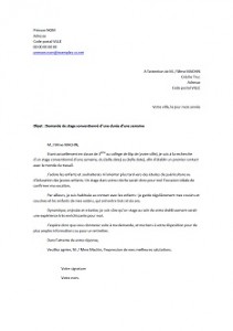 exemple de lettre 3eme