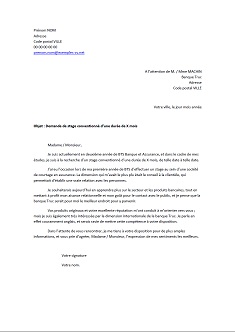 exemple de lettre bancaire