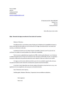 lettre de motivation stage de comptabilite