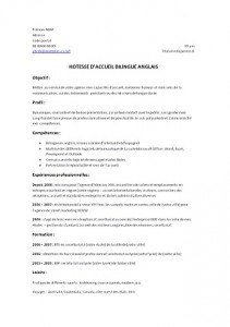 Competence Hotesse D Accueil Cv